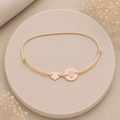 Personalisiertes Armband - Initialen mit Herz