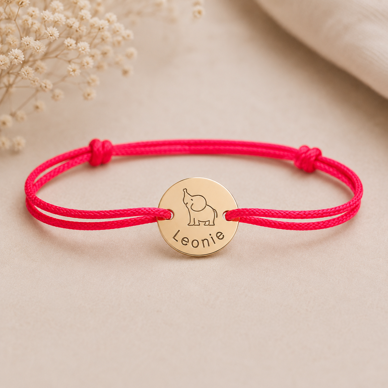 Personalisiertes Armband für Kinder - Elefant