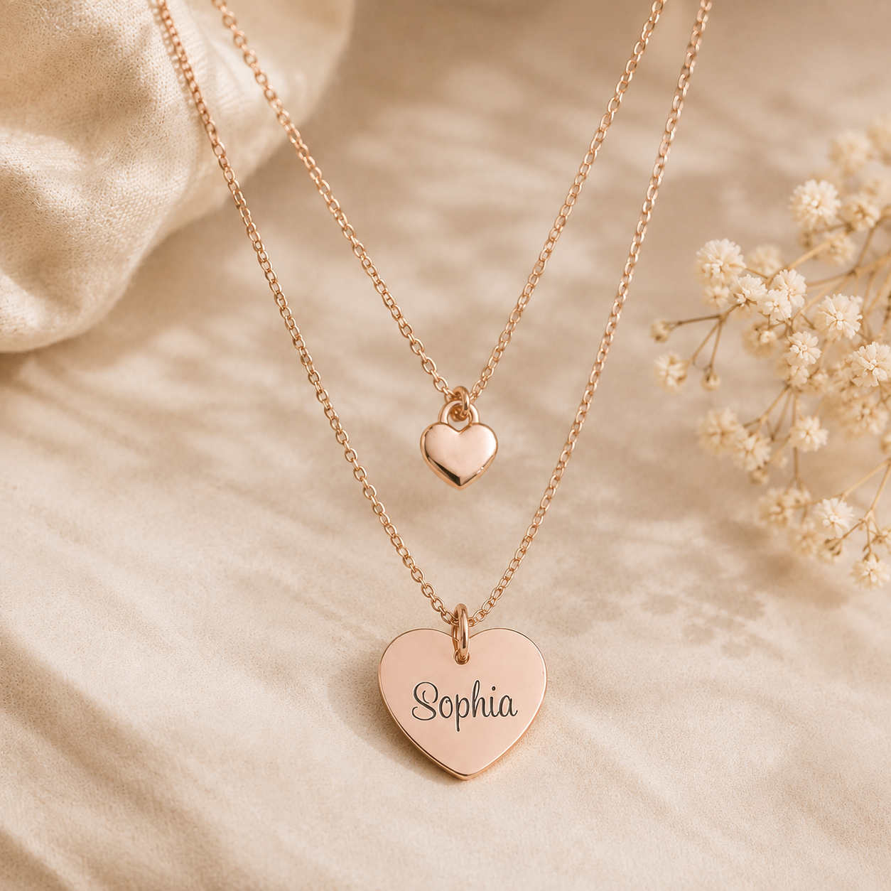 Halskette Mama & Kind Set Herz